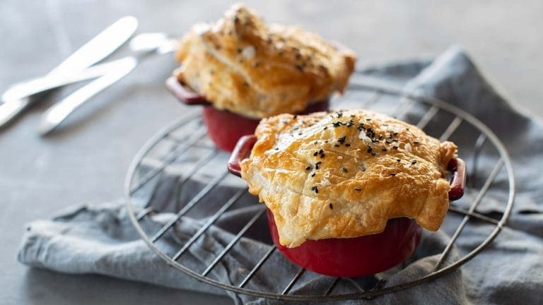 Seafood pie using the Pampas Puff Pastry