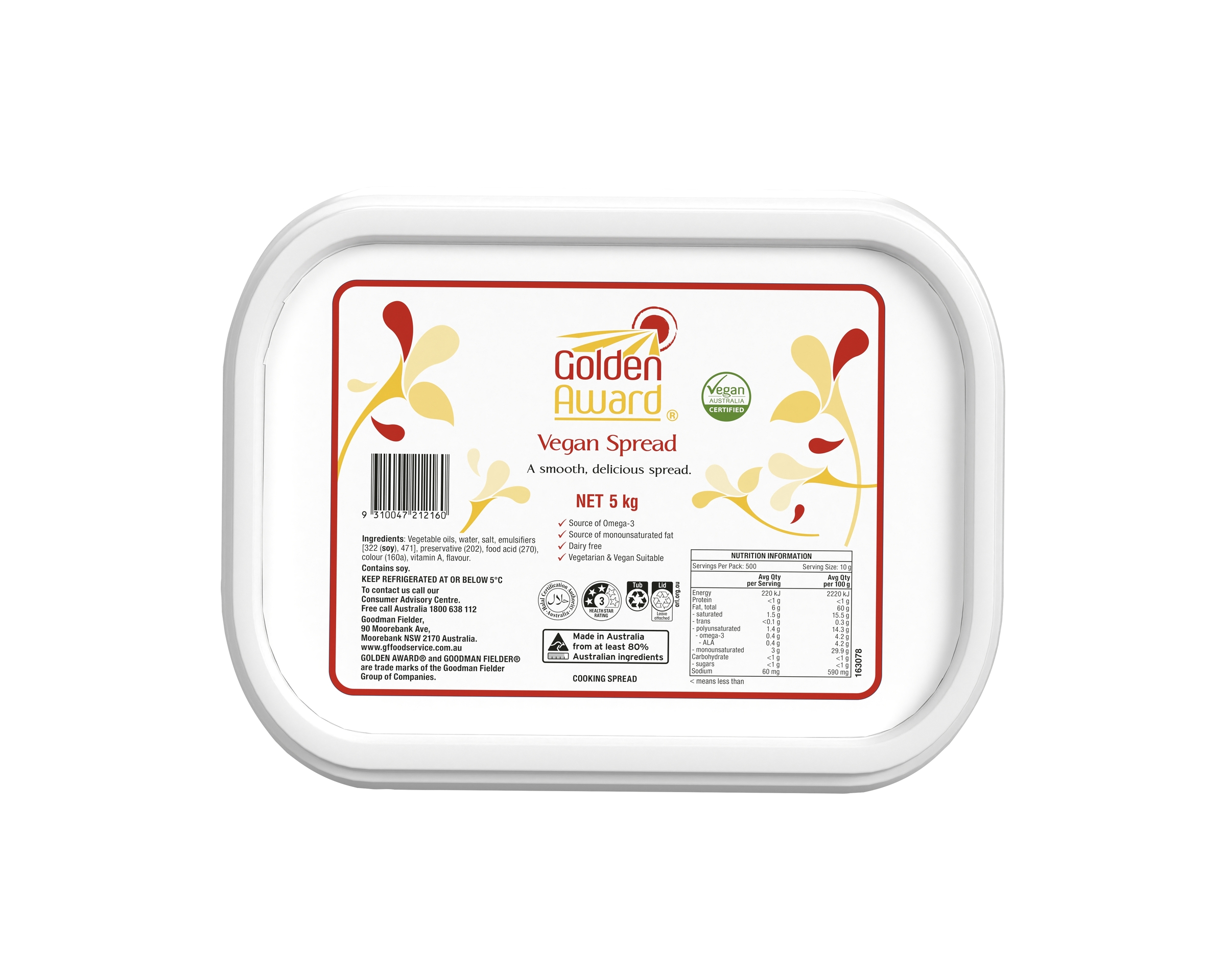 Golden Award Vegan Spread 5 kg