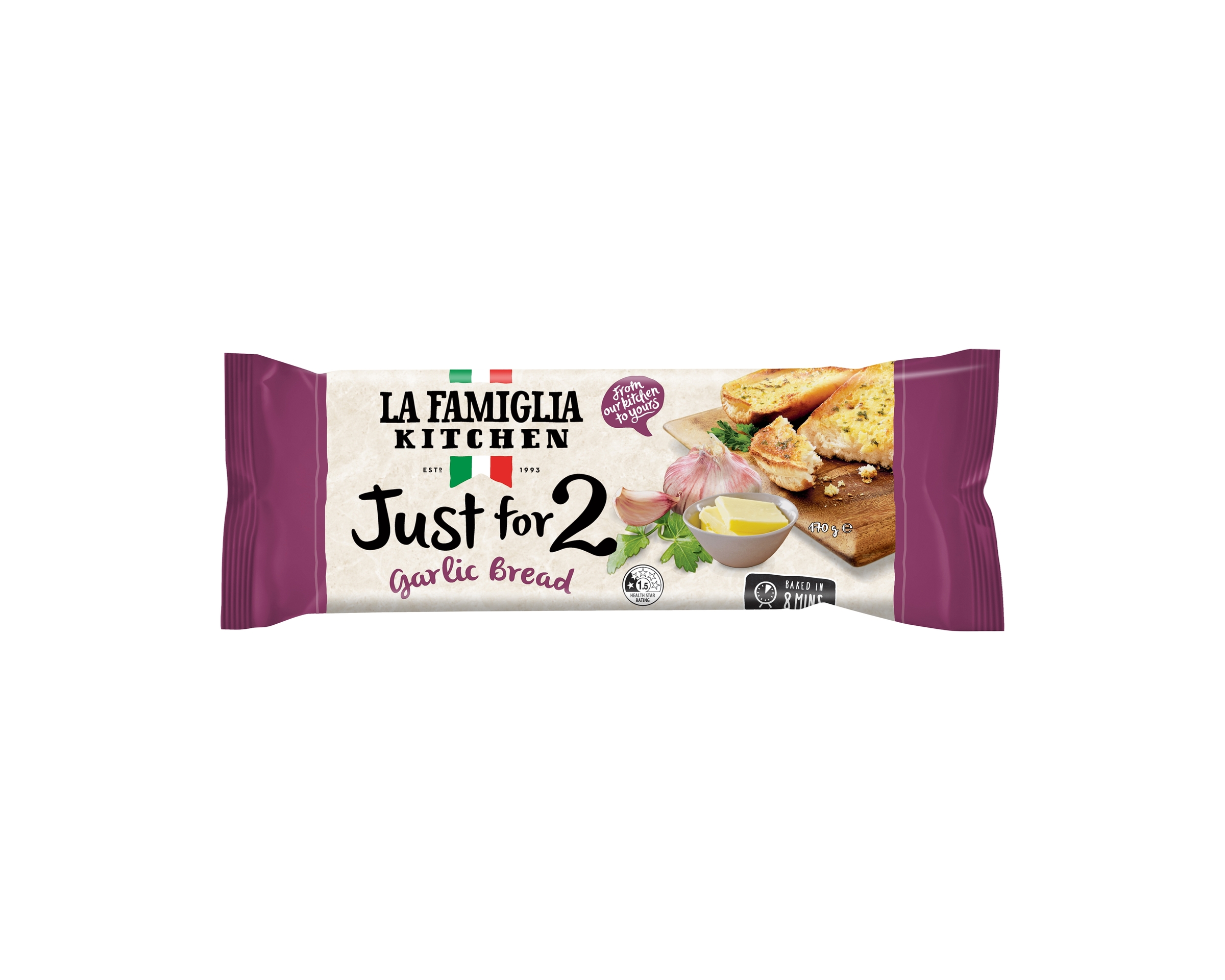 La Famiglia Kitchen Just for 2 Garlic Bread 170g